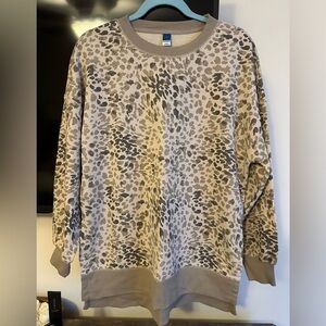 Leopard Sweatshirt/Tunic